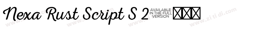 Nexa Rust Script S 2字体转换